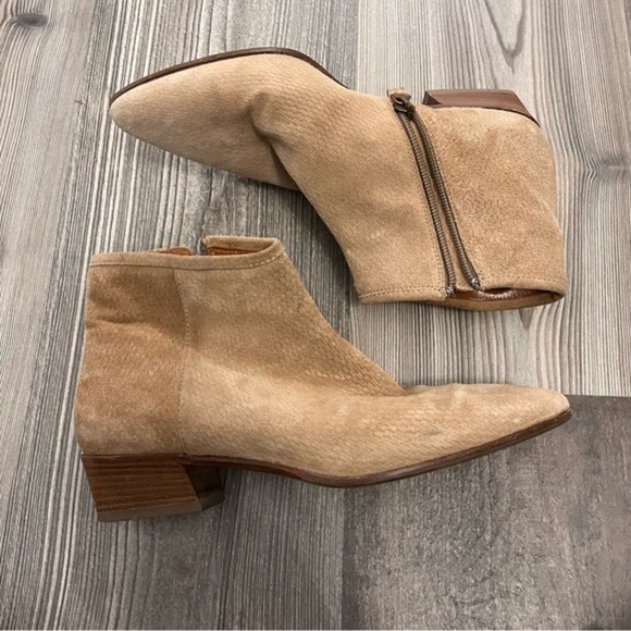 Aquatalia Suede Leather Pointed Ankle Boots Brown‎ 6.5 - Picture 7 of 8